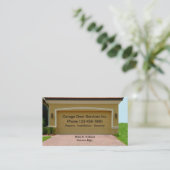 ホームガレージドアサービス 名刺 (スタンド正面)