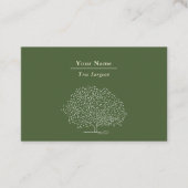 ホームガーデナー、ツリー外科医の名刺 名刺 (正面)