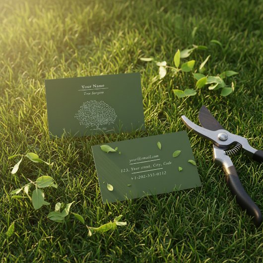 ホームガーデナー、ツリー外科医の名刺 名刺
