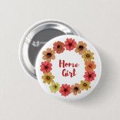 ホームガールボタン 缶バッジ (正面&裏面)