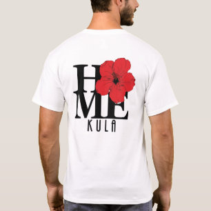 ホームクラレッドハイビスカス(バックプリント) Tシャツ