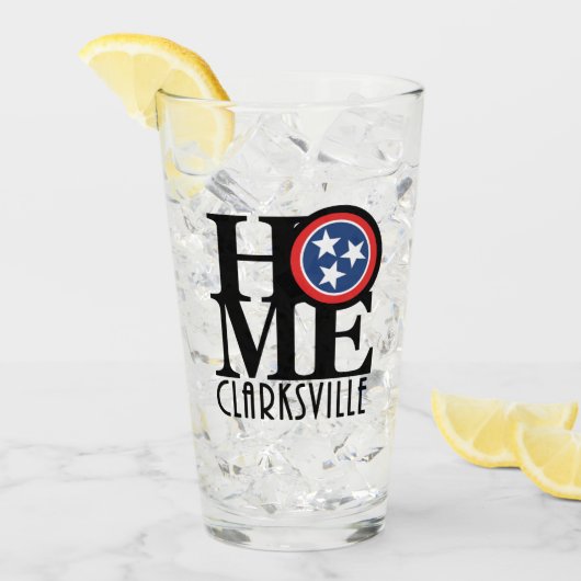 ホームクラークスヴィルテネシー タンブラーグラス (アイス正面)