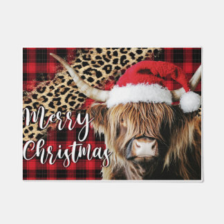 ホームクリスマスマット – お祭り的なウェルカムマット F ドアマット