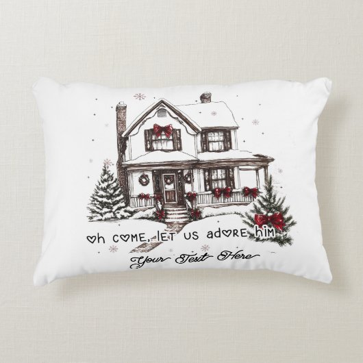 ホームクリスマス アクセントクッション (正面)