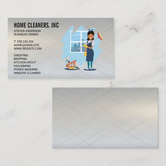 ホームクリーナーとツール 名刺 (正面/裏面)