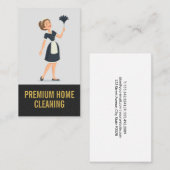 ホームクリーナー |メイド 名刺 (正面/裏面)