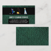 ホームクリーニングとコマーシャル 名刺 (正面/裏面)