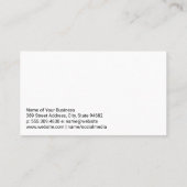 ホームクリーニングアイコン | リビング 名刺 (裏面)