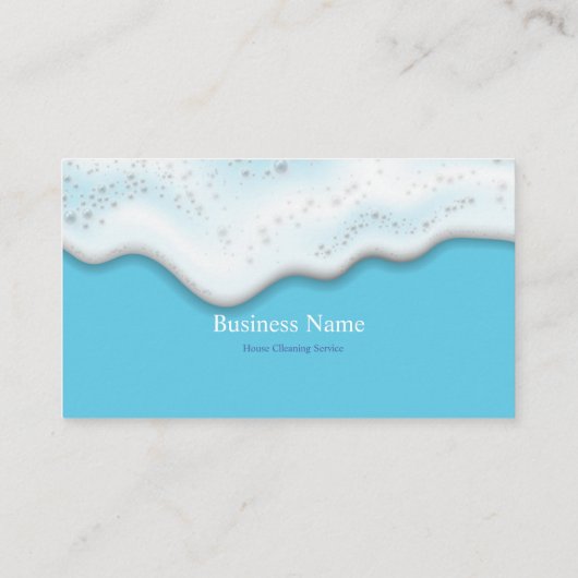 ホームクリーニングサービスのシャボン玉 名刺 (裏面)