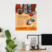 ホームクリーニングサービスカスタムポスター ポスター (ホームオフィス)