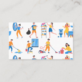 ホームクリーニングサービスパターン名刺 名刺