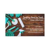 ホームクリーニングサービスビジネスカードハウスクリーナー