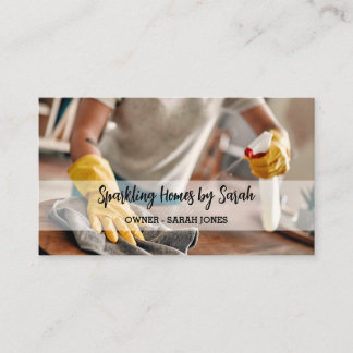 ホームクリーニングサービスビジネスカードハウスクリーナー 名刺