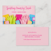 ホームクリーニングサービスビジネスカードハウスクリーナー 名刺 (正面/裏面)