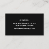 ホームクリーニングサービスビジネスカードハウスクリーナー 名刺 (裏面)