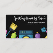 ホームクリーニングサービスビジネスカードハウスクリーナー 名刺 (正面)