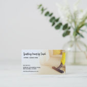 ホームクリーニングサービスビジネスカードハウスクリーナー 名刺 (スタンド正面)