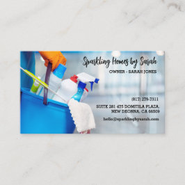 ホームクリーニングサービスビジネスカードハウスクリーナー 名刺