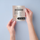 ホームクリーニングサービス赤面バラ金ゴールドハウスキーピング チラシ (手)