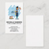 ホームクリーニングサービス | 家政婦 名刺 (正面/裏面)
