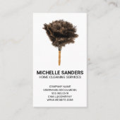 ホームクリーニングサービス | 羽毛ダスター 名刺 (正面)