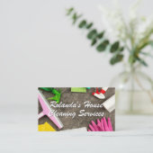 ホームクリーニングツール | メイドサービス 名刺 (スタンド正面)