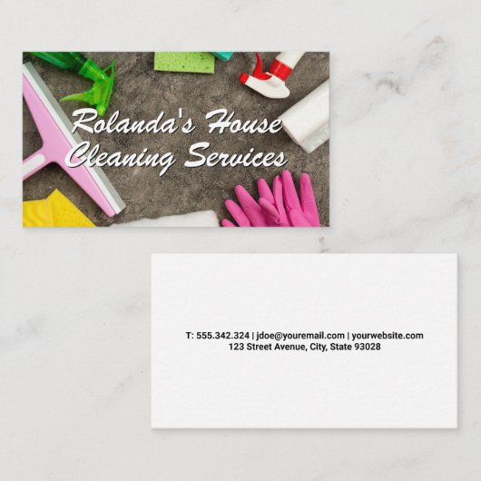ホームクリーニングツール | メイドサービス 名刺 (正面/裏面)