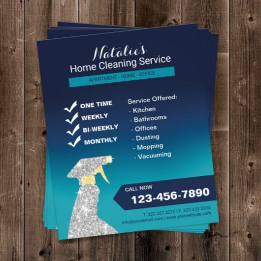 ホームクリーニングハウス保ズサービス海ブルー チラシ