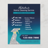 ホームクリーニングハウス保ズサービス海ブルー チラシ (正面)