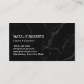 ホームクリーニングメイドサービスモダン金ゴールド&大理石 名刺 (裏面)