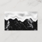 ホームクリーニングロゴ | 石けん水 | 黒大理石 名刺 (裏面)