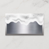 ホームクリーニングロゴ | Soap Suds |メタリック 名刺 (裏面)