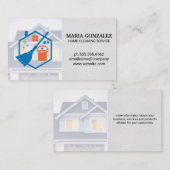 ホームクリーニング用品のロゴ | クリーナーサービス 名刺 (正面/裏面)