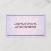 ホームクリーニング金ゴールドメタリック |ボケ 名刺 (裏面)