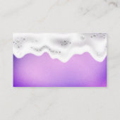 ホームクリーニング | 石けん水 | 紫メタリック 名刺 (裏面)