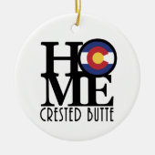 ホームクレステッドバットコロラド セラミックオーナメント (正面)