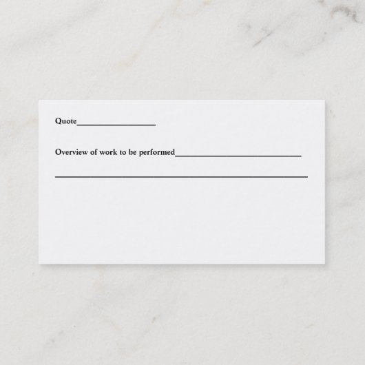 ホームクール改善引用文名刺 名刺 (裏面)