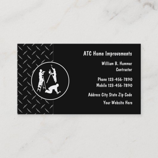 ホームクール改善引用文名刺 名刺 (正面)