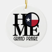 ホームグランドプレーリテキサス州 セラミックオーナメント (正面)
