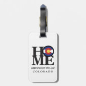 ホームグリーンウッドビレッジコロラドラゲッジタグ ラゲッジタグ (裏面縦)