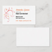 ホームケアの助手の介護者 名刺 (正面/裏面)