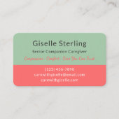 ホームケア シニアサービス プロフェッショナル 名刺 (正面)