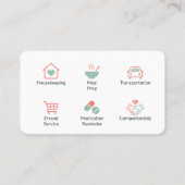 ホームケア シニアサービス プロフェッショナル 名刺 (裏面)