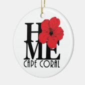 ホームケープコーラルフロリダ セラミックオーナメント (左)