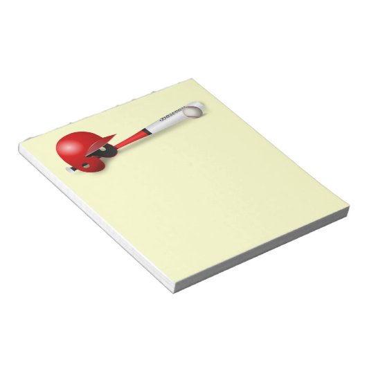 ホームゲ走ームチームコーチのスポーツ球おもしろい野球 ノートパッド (アングル)