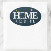 ホームコディアックアラスカ 楕円形シール (バッグ)