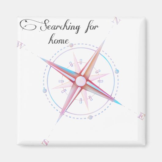 ホームコンパスの検索 マグネット (正面)