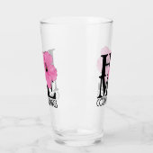 ホームコーラル春ピンクハイビスカス タンブラーグラス (左)