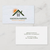 ホームサンシャイン |商用プライベートのプロパティ 名刺 (正面/裏面)