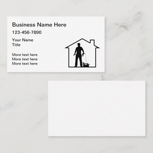 ホームサービスおよび建築名刺 名刺 (正面/裏面)